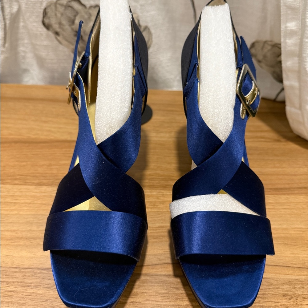 Ninewest blue and black Women's Heels